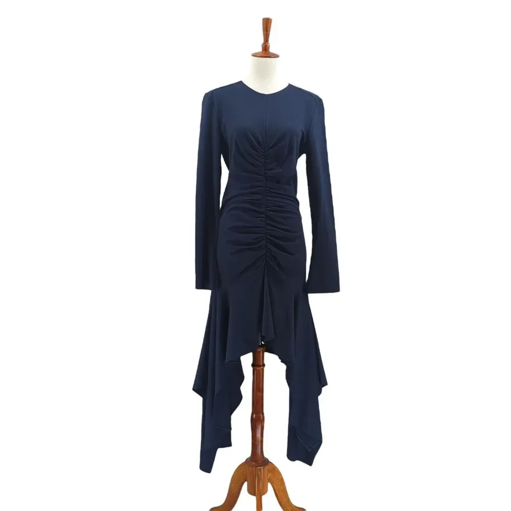 brown baggy dress pants Relaxed Wide Leg Dark Gray / M a zip fly with SIMKHAI Hanley Denim Mini Size:XXS (2T-4T) chic
